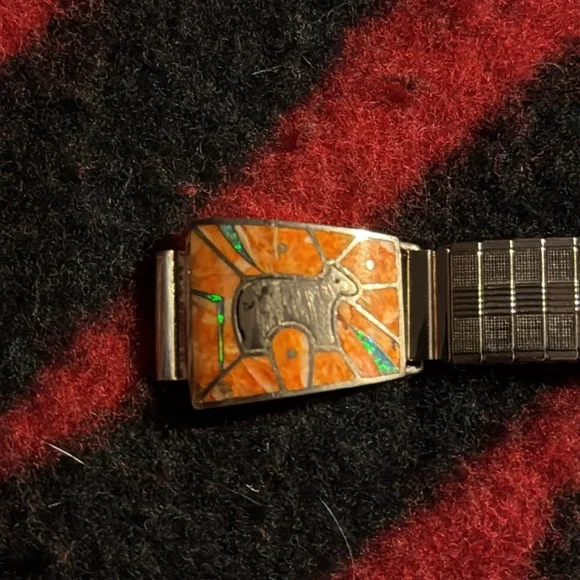 Colorful Inlay watch Bracelet - Picture 4 of 5